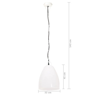 Teollistyylinen riippuvalaisin 25 W valkoinen pyöreä 32 cm E27