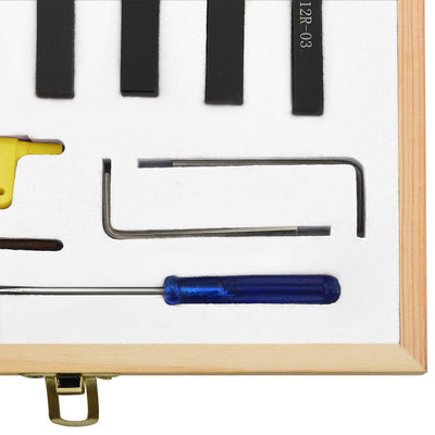 Indeksoitava sorvaustyökalusarja Velinova 8x8 mm 70 mm (12-osainen)