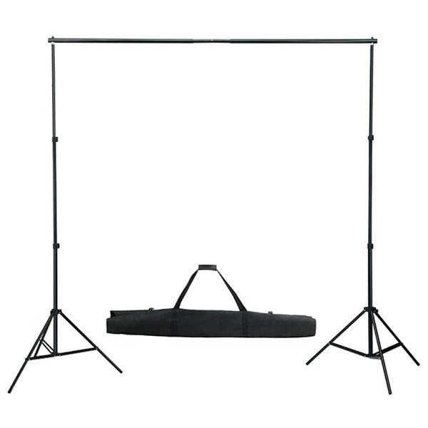 Valokuvastudiosarja softbox-valoilla ja taustakankaalla