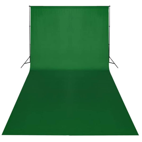 Valokuvastudiosarja softbox-valoilla ja taustakankaalla