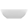 Matta valkoinen ylellinen pesuallas ovaali Eula 40x33cm (keraami)