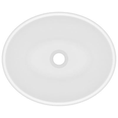 Ylellinen pesuallas ovaali matta valkoinen 40x33 cm keraami