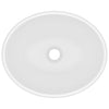 Matta valkoinen ylellinen pesuallas ovaali Eula 40x33cm (keraami)