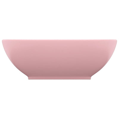 Ylellinen pesuallas ovaali matta pinkki 40x33 cm keraaminen