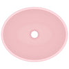 Matta pinkki ylellinen pesuallas ovaali Eula 40x33cm (keraaminen)