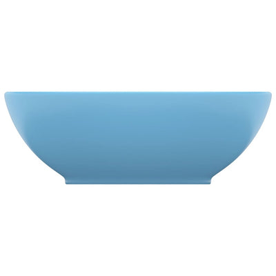 Ylellinen pesuallas ovaali matta vaaleansininen 40x33cm keraami