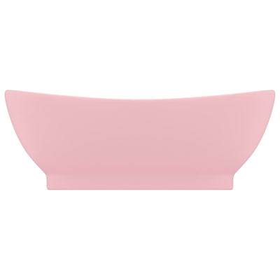 Ylellinen pesuallas ovaali matta pinkki 58,5x39 cm keraami