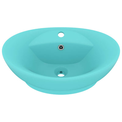 Ylellinen pesuallas ovaali matta vaaleavihreä 58,5x39cm keraami