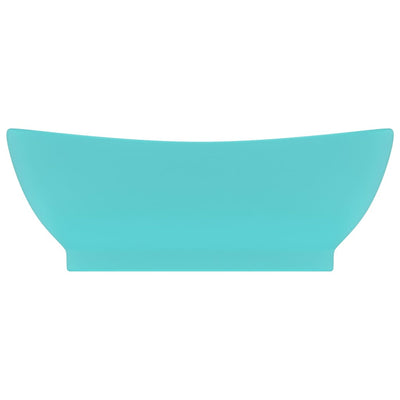 Ylellinen pesuallas ovaali matta vaaleavihreä 58,5x39cm keraami