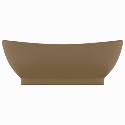 Ylellinen pesuallas ovaali matta kerma 58,5x39 cm keraami
