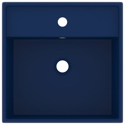 Tummansininen ylellinen pesuallas neliö Stanford 41x41cm (keraami)