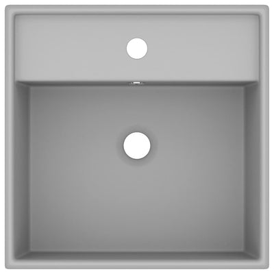 Ylellinen pesuallas neliö vaaleanharmaa 41x41 cm keraami