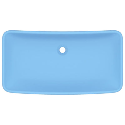 Ylellinen pesuallas suorakaide matta vaaleansininen 71x38 cm