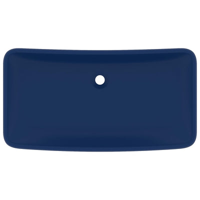 Ylellinen pesuallas suorakaide matta tummansininen 71x38 cm