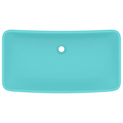 Ylellinen pesuallas suorakaide matta vaaleanvihreä 71x38 cm