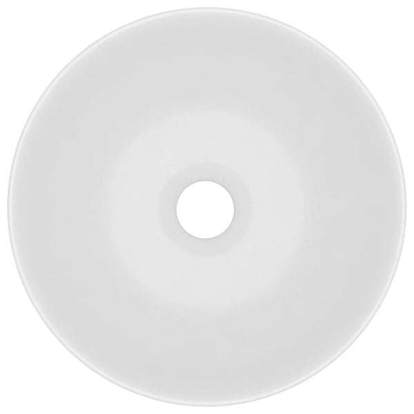 Mattavalkoinen kylpyhuoneen pesuallas Moroi (pyöreä)
