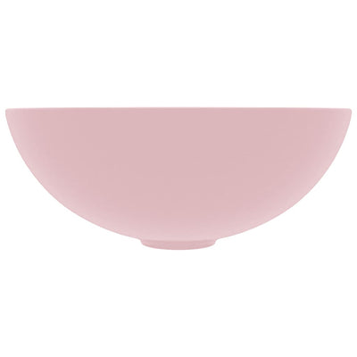 Kylpyhuoneen pesuallas keraaminen pinkki pyöreä