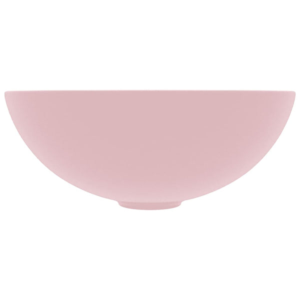 Pinkki kylpyhuoneen pesuallas Moroi pyöreä (keraaminen)