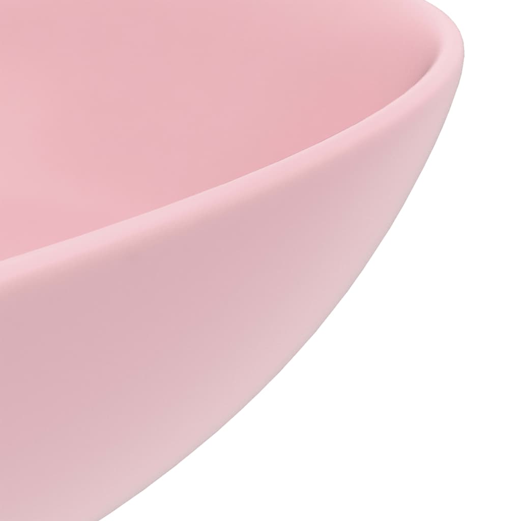 Pinkki kylpyhuoneen pesuallas Moroi pyöreä (keraaminen)