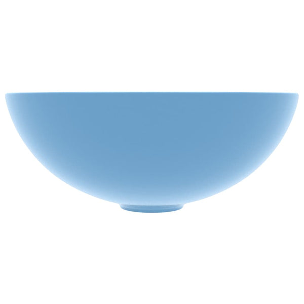 Vaaleansininen kylpyhuoneen pesuallas Moroi pyöreä