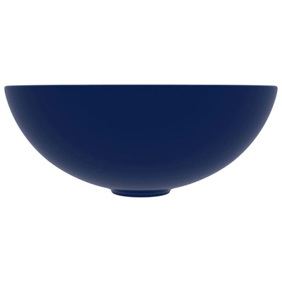 Kylpyhuoneen pesuallas keraaminen tummansininen pyöreä