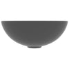 Tummanharmaa kylpyhuoneen pesuallas Moroi (keraaminen pyöreä)