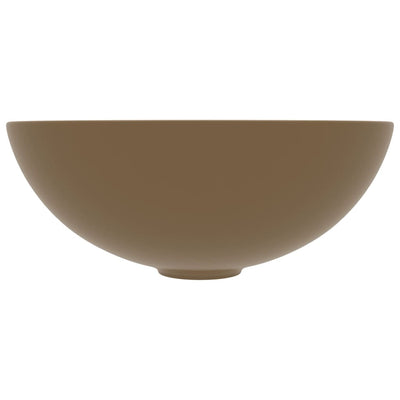 Kylpyhuoneen pesuallas keraaminen matta kerma pyöreä