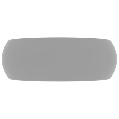 Ylellinen pesuallas pyöreä matta vaaleanharmaa 40x15 cm keraami