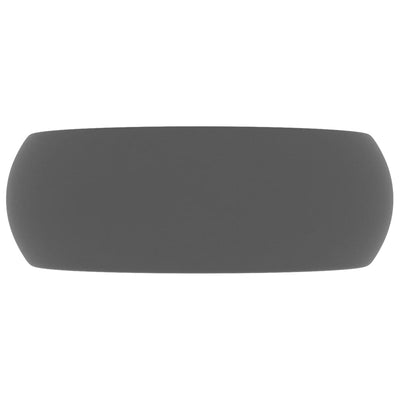 Ylellinen pesuallas pyöreä matta tummanharmaa 40x15 cm keraami