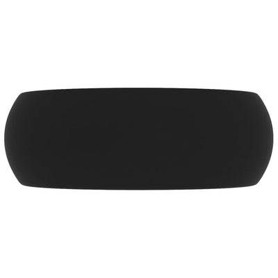 Ylellinen pesuallas pyöreä matta musta 40x15 cm keraami