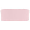 Ylellinen pesuallas pyöreä matta pinkki 40x15 cm keraamiikka