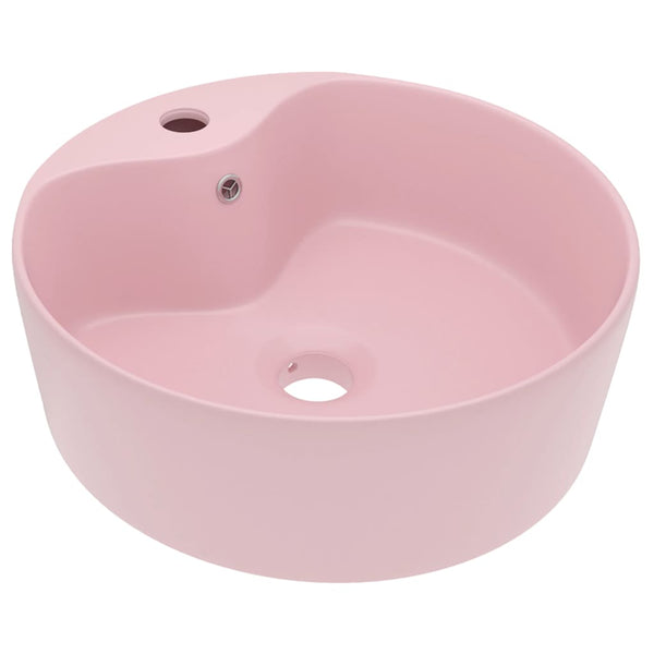 Mattapinkki ylellinen pesuallas ylivuodolla Egerica 36x13cm (keraaminen)