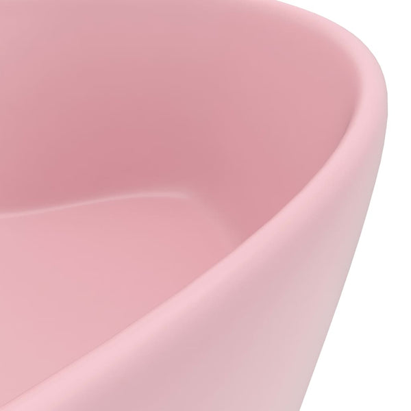 Mattapinkki ylellinen pesuallas ylivuodolla Egerica 36x13cm (keraaminen)
