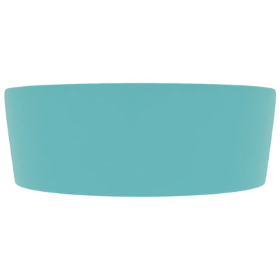 Ylellinen pesuallas ylivuodolla mattavihreä 36x13 cm keraaminen