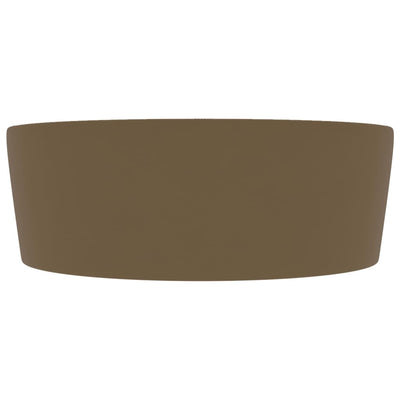 Ylellinen pesuallas ylivuodolla mattakerma 36x13 cm keraaminen