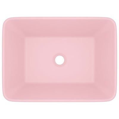 Ylellinen pesuallas matta pinkki 41x30x12 cm keraami