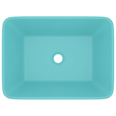 Ylellinen pesuallas matta vaaleanvihreä 41x30x12 cm keraaminen