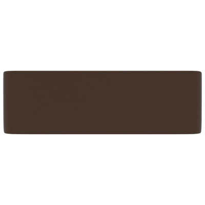 Ylellinen pesuallas matta tummanruskea 41x30x12 cm keraaminen