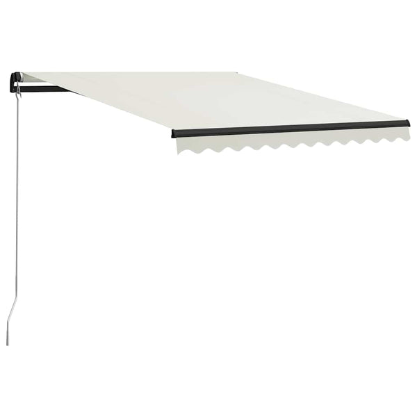 Manuaalisesti sisäänkelattava markiisi 300x250 cm kerma