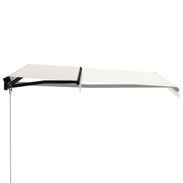 Manuaalisesti sisäänkelattava markiisi 300x250 cm kerma