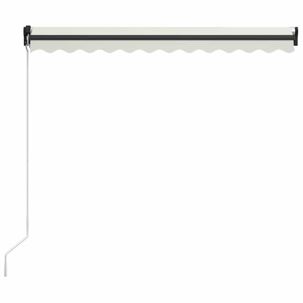 Manuaalisesti sisäänkelattava markiisi 300x250 cm kerma