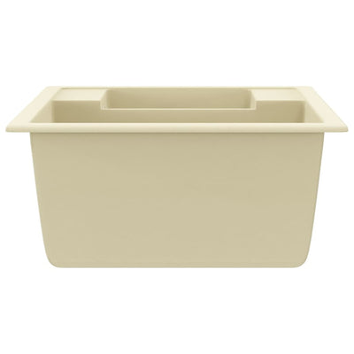 Keittiön tiskiallas ylivuotoreikä tupla-allas beige graniitti