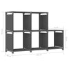 5 kuution esittelyhylly harmaa 103x30x72,5 cm kangas