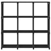 9 kuution esittelyhylly musta 103x30x107,5 cm kangas