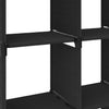 12 kuution esittelyhylly musta 103x30x141 cm kangas