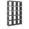 15 kuution esittelyhylly harmaa 103x30x175,5 cm kangas