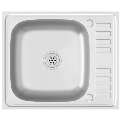 Tiskiallas viemärisarjalla hopea 600x500x155 mm ruostum. teräs