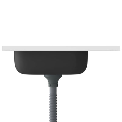 Tiskiallas viemärisarjalla hopea 600x500x155 mm ruostum. teräs