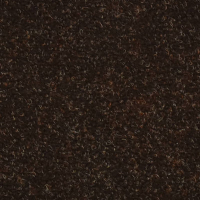 Itsekiinnittyvät porrasmatot 15 kpl ruskea 65x21x4cm neulahuopa