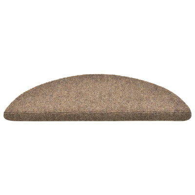 Itsekiinnittyvät porrasmatot 15 kpl kerma 56x17x3 cm neulahuopa